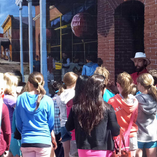 guided-student-tours-victoria-bc Students learning local history on guided walking tours Victoria BC